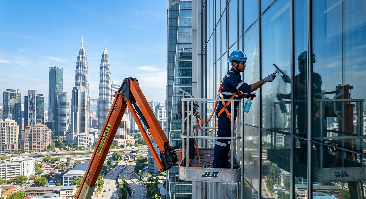 Penyelenggaraan bangunan dengan skylift