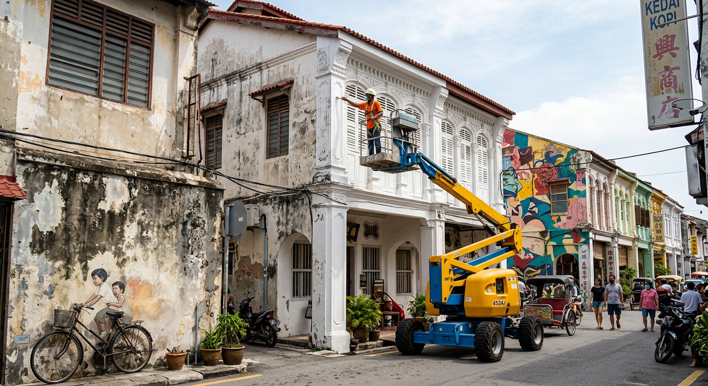 Skylift di George Town, Pulau Pinang
